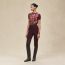 "Porte-Bonheur Bandana" short-sleeve sweater, rouge H, We will notify you when this product is back in stock