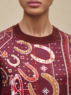 "Porte-Bonheur Bandana"短袖套頭衫, 檢視: 佩戴, worn, 檢視共4張圖片的第5張