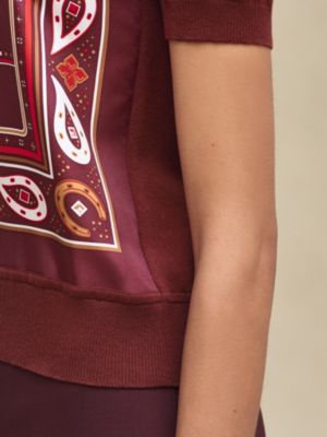 "Porte-Bonheur Bandana"短袖套頭衫, 檢視: 佩戴, worn, 檢視共5張圖片的第5張