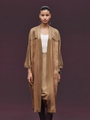 “L'Enseigne du Sellier” 롱 가디건, 보기: 이미지: 제품 착용 이미지, worn, 3개 중 8번째 보기