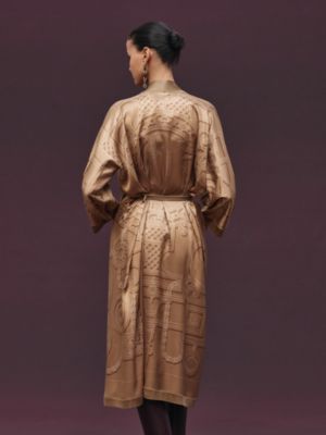 “L'Enseigne du Sellier” 롱 가디건, 보기: 이미지: 제품 착용 이미지, worn, 4개 중 8번째 보기
