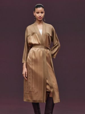 “L'Enseigne du Sellier” 롱 가디건, 보기: 이미지: 제품 착용 이미지, worn, 5개 중 8번째 보기