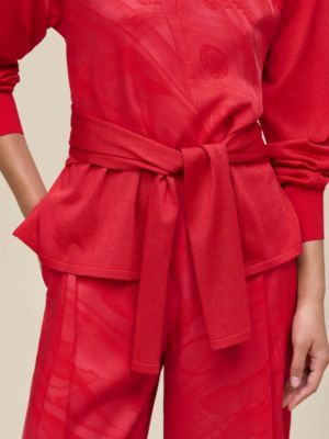"Soleil de Soie Poudre" long-sleeve sweater , View: Worn, worn, view 5 of 5