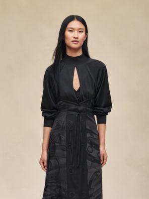 "Soleil de Soie Poudre" long dress, View: Worn, worn, view 4 of 7