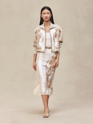 “Brides de Gala Gold” 롱 슬릿 스커트