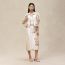"Brides de Gala" short zipped jacket, blanc nacre