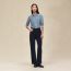 "Cahier du Colporteur" zipped twillaine cardigan, bleu adriatique, We will notify you when this product is back in stock