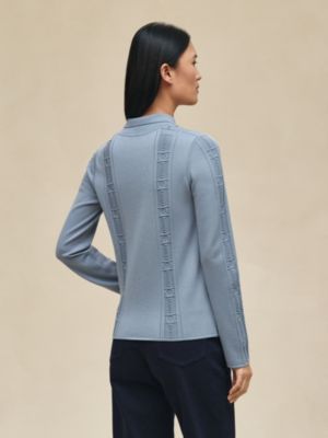 “Cahier du Colporteur” 지퍼 트윌렌 가디건, 보기: 이미지: 제품 착용 이미지, worn, 3개 중 5번째 보기