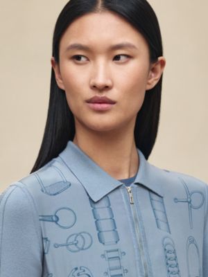 “Cahier du Colporteur” 지퍼 트윌렌 가디건, 보기: 이미지: 제품 착용 이미지, worn, 4개 중 5번째 보기