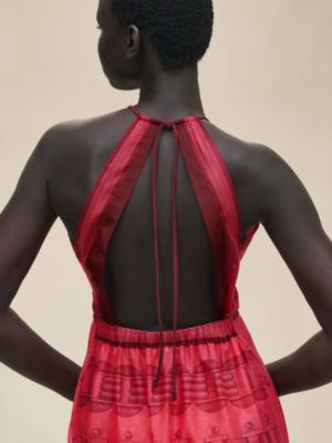 Vestido de playa estampado "Cahier du Colporteur", Vista: Ver artículo puesto, worn, vista 4 de 6