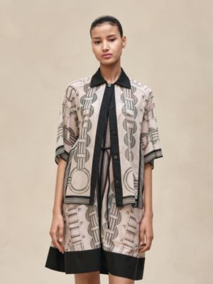 “Cahier du Colporteur” 비치 셔츠, 보기: 이미지: 제품 착용 이미지, worn, 2개 중 5번째 보기