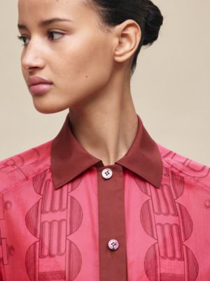 "Cahier du Colporteur" beach shirt, View: Worn, worn, view 4 of 5