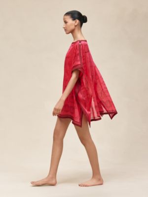"Cahier du Colporteur" beach tunic, View: Worn, worn, view 2 of 6