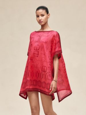"Cahier du Colporteur" beach tunic, View: Worn, worn, view 4 of 6