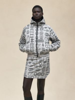 "Cahier du Colporteur" reversible jacket, View: Worn, worn, view 3 of 8