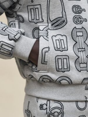 "Cahier du Colporteur" reversible jacket, View: Worn, worn, view 7 of 8