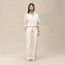 Loose fit pants, blanc cassé
