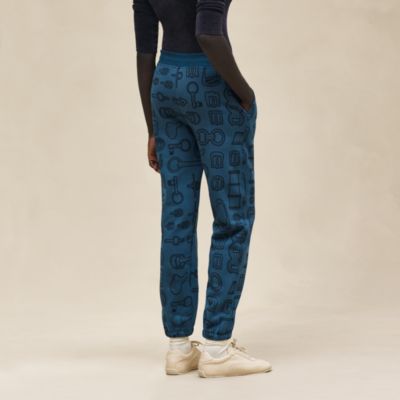 Blue - Women's tailored trousers, pants and shorts | Hermès USA