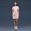 "Maillon Equestre" flared dress, blanc tulle