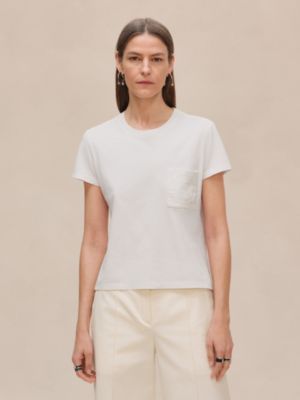 Embroidered pocket t-shirt, View: Worn, worn, view 3 of 6