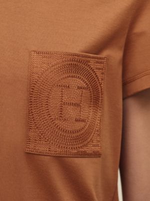 Embroidered pocket t-shirt, View: Worn, worn, view 4 of 4