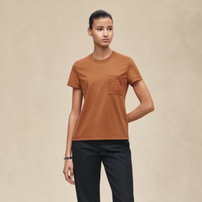 Brown - Women's t-shirts and sweatshirts in jersey | Hermès USA