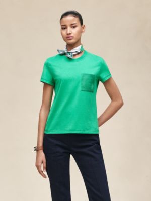 자수 장식 포켓 티셔츠, 보기: 이미지: 제품 착용 이미지, worn, 2개 중 4번째 보기