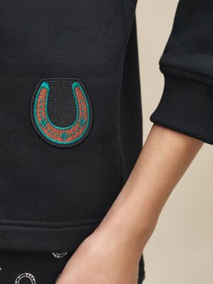 Sweatshirt with patch, View: Worn, worn, view 5 of 5