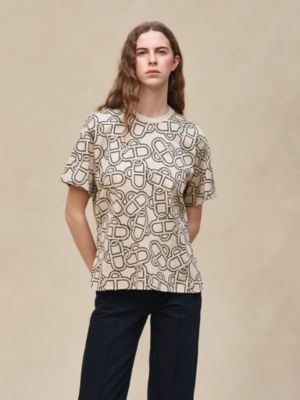 Camiseta maxi estampado "Maillon Équestre", Vista: Ver artículo puesto, worn, vista 2 de 4