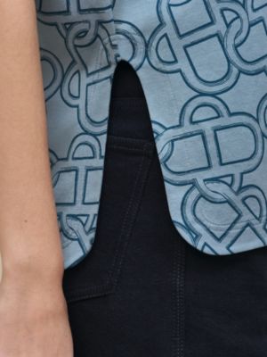 "Maillon Equestre" maxi t-shirt, View: Worn, worn, view 4 of 4