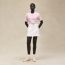"Maillon Equestre" maxi t-shirt, blanc tulle