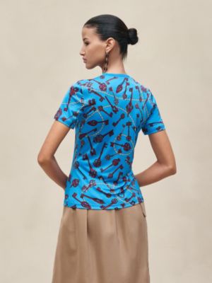 "Les Cles" t-shirt, View: Worn, worn, view 3 of 4