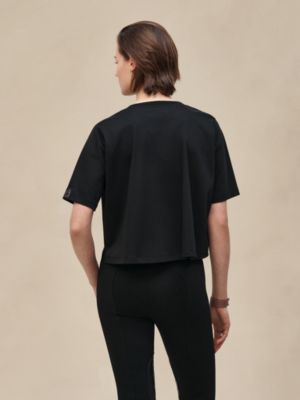 Printed cropped t-shirt, View: Worn, worn, view 3 of 4