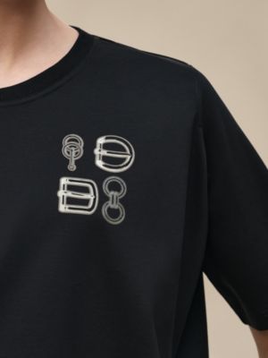 Printed cropped t-shirt, View: Worn, worn, view 4 of 4