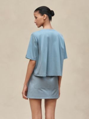 Printed cropped t-shirt, View: Worn, worn, view 3 of 5