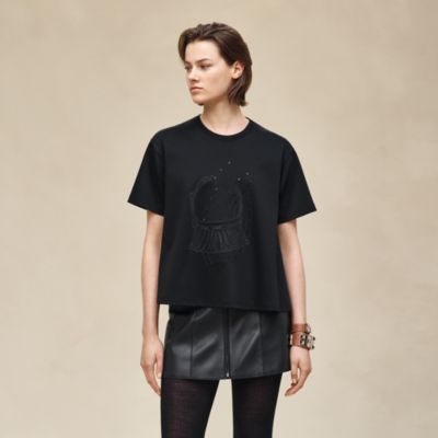 ブラック - レディス ジャージーTシャツ＆スウェットシャツ | Hermès