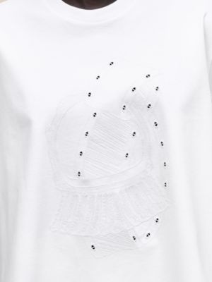 Embroidered flared t-shirt, View: Worn, worn, view 5 of 5