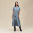 Straight t-shirt, bleu adriatique
