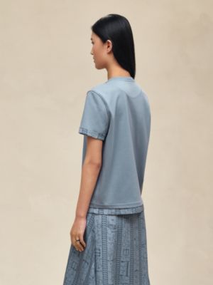 Camiseta de corte reto, Exibir: Sendo usado, worn, visualizar 3 de 5