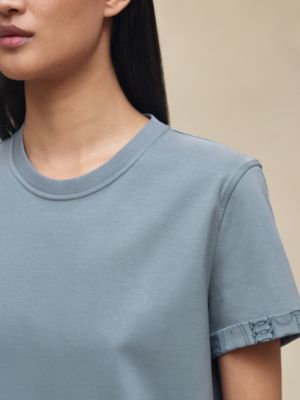 Camiseta de corte reto, Exibir: Sendo usado, worn, visualizar 4 de 5
