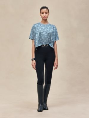 "Maillon Equestre" cropped t-shirt