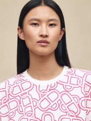 "Maillon Equestre" cropped t-shirt, View: Worn, worn, view 4 of 5
