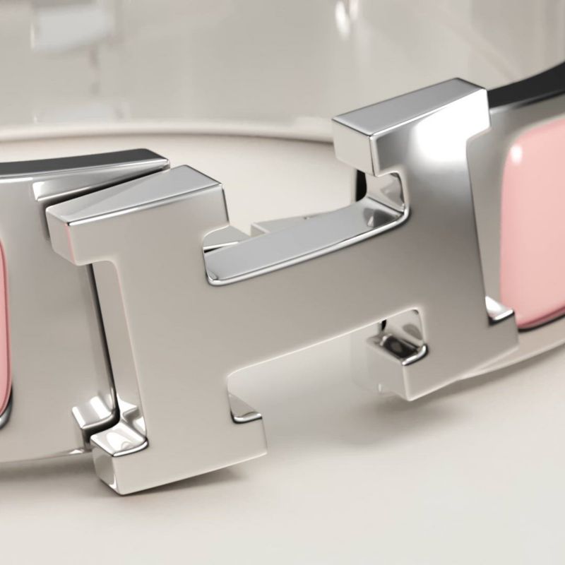 HERMES CLIC CLAC H バングル ローズオランジェ Clic Clac H bracelet | Hermès USA