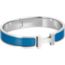 Clic HH bracelet, bleu intense mat