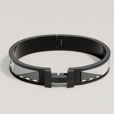【HERMES】クールお洒落☆Clic HH Bandana So Blackブレスレット Clic HH Bandana So Black bracelet | Hermès USA