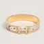 Clic H Gloria Soli bracelet, orfèvre jaune or/blanc