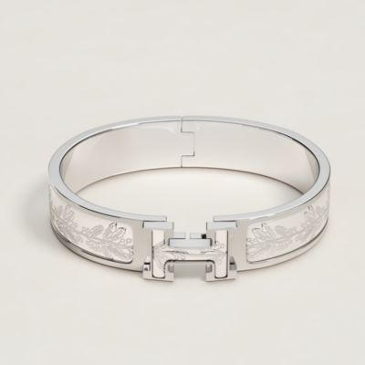 HERMES　レザーブレスレット　ホワイト レザーブレスレット 《グレナン》 | Hermès - エルメス-公式サイト
