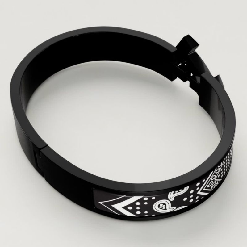 HERMES【入手困難】Bracciale Clic HH So Black マットエナメル Clic HH Bandana So Black bracelet | Hermès USA