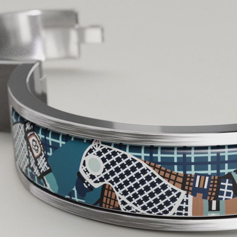 Clic HH Pour Sortir bracelet - White | Hermès USA