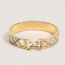 Clic H Tartan & Chaines Obliques bracelet, orfèvre jaune or/blanc